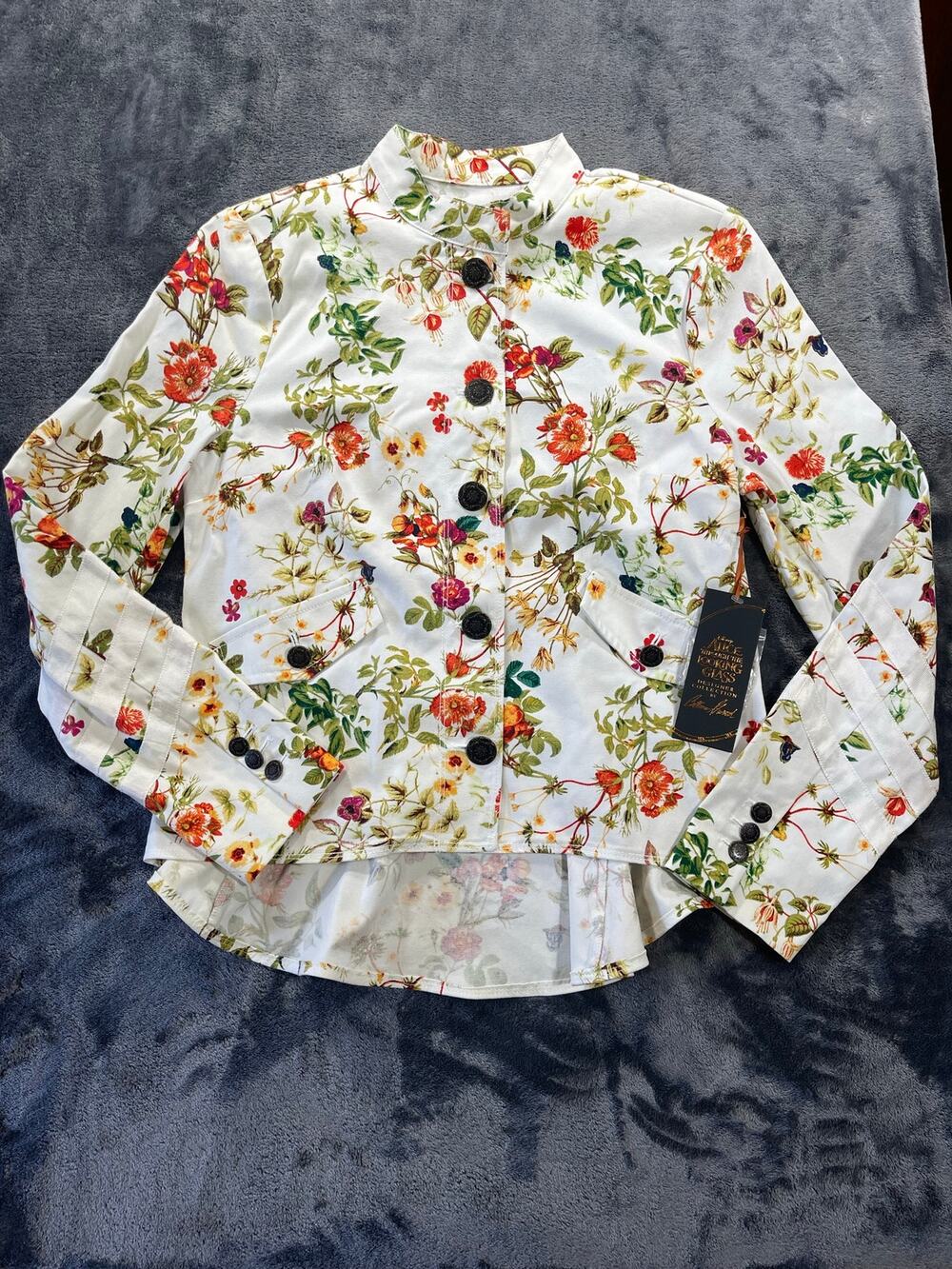 NWT Disney Alice Through Looking Glass Floral Peplum Jacket Women S